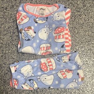 Carter's Light Blue and Pink Kids Pajama Set